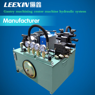 Gantry machining center machine hydraulic system